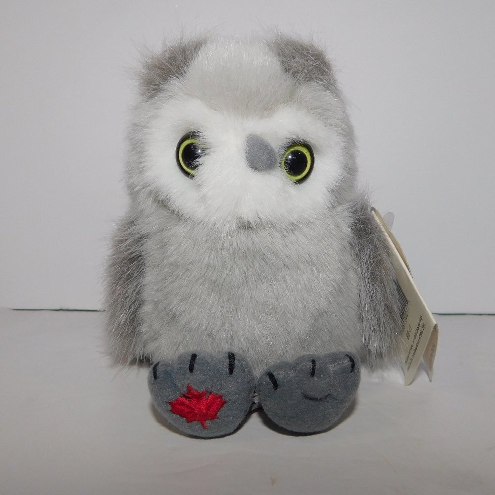 Maplefoot Babies Stuffed Animal House 5" Plush Gray Owl RUFFLES New w Tag